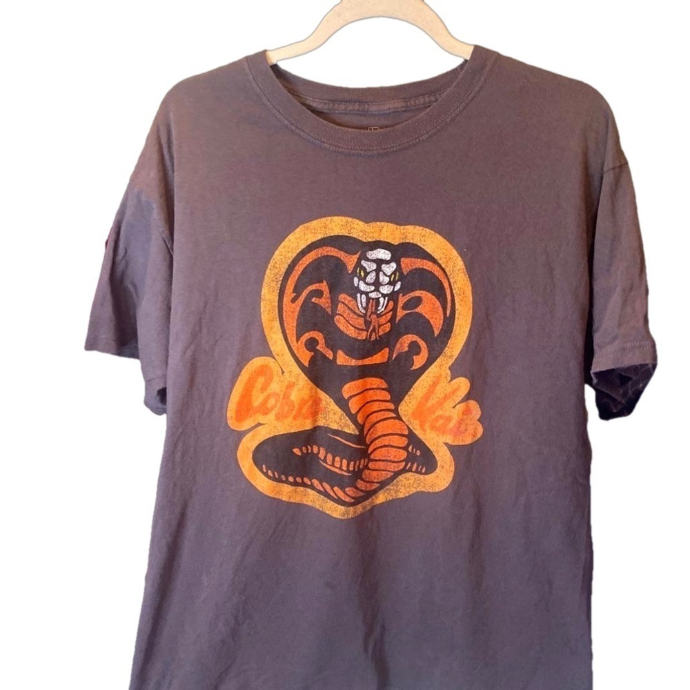 Man’s Vintage Cobra Kai T with awesome graphics